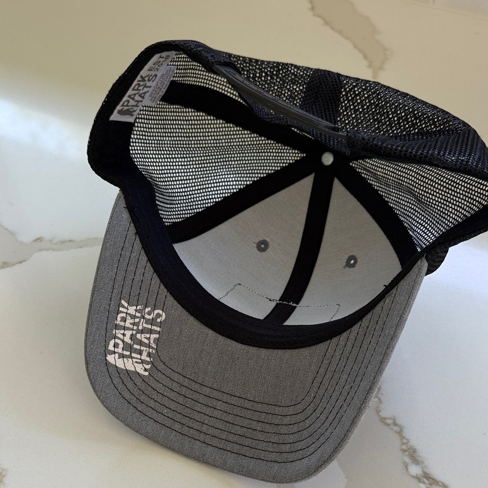 Acadia Gray and Black Cap with Patch - Picture 4 of 6